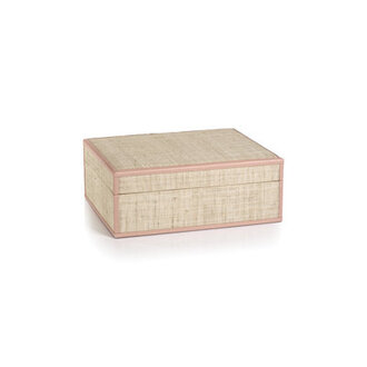 Hadaway Fiber Raffia Decorative Box