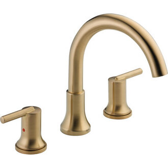 Trinsic Double Handle Deck Mounted Roman Tub Faucet