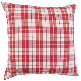Joss Plaid Cotton Throw Pillow