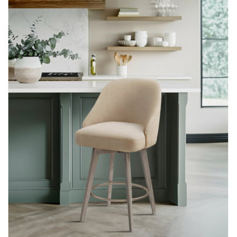 Pearce Upholstered 360 Swivel Counter  Bar Stool