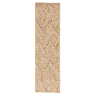 Geometric Handmade Flatweave Area Rug in PebbleCroissant