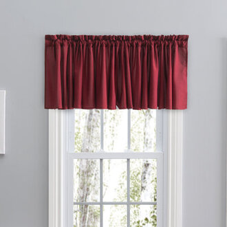 Lakeland Classic Tailored 84 Window Valance Light Filtering in Bold Colors
