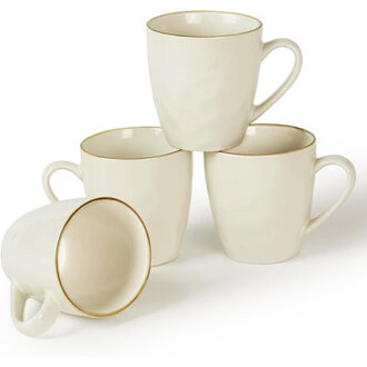 Leny 115oz Stoneware Round Coffee Mug Set of 4