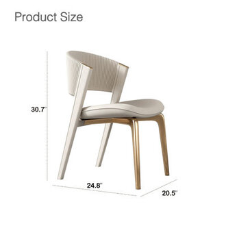 Dugal Modern Luxury Beige Dining Chair
