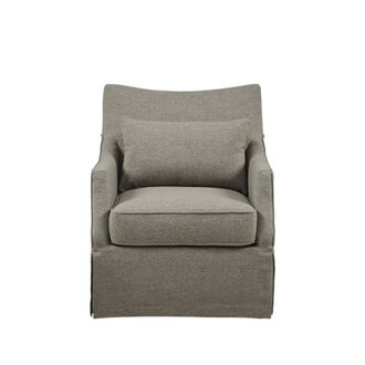 Martha Stewart London 360Swivel Armchair with Lumbar Pillow