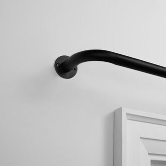 Jarrod Cast Iron Adjustable Single Curtain Rod