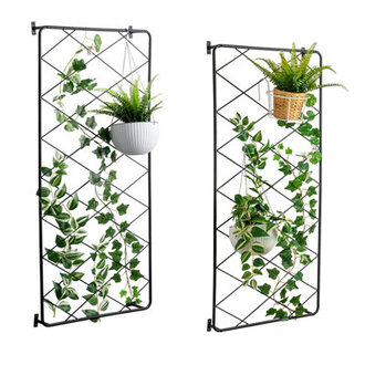 Bianco 50 H x 241 W Metal Lattice Panel Trellis