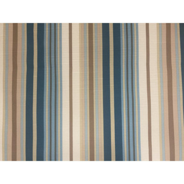 Leeman Striped Cotton Blend Tailored 52 Window Valance