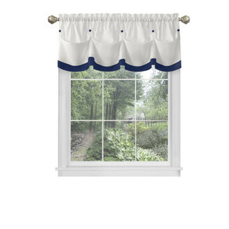 Tailored 58'' W Kitchen Curtain