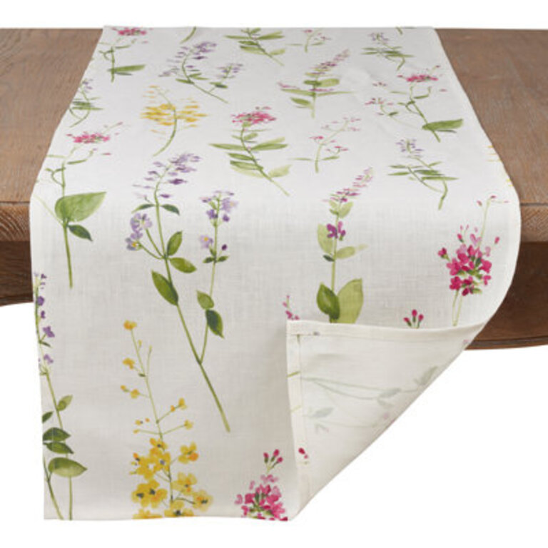 Shemar Floral Stem Table Runner