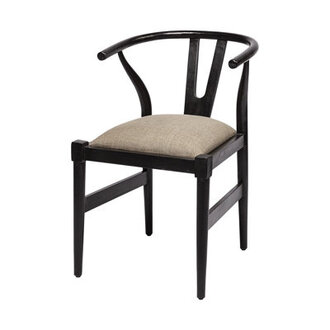 Farringdon Cotton Side Chair in Brown