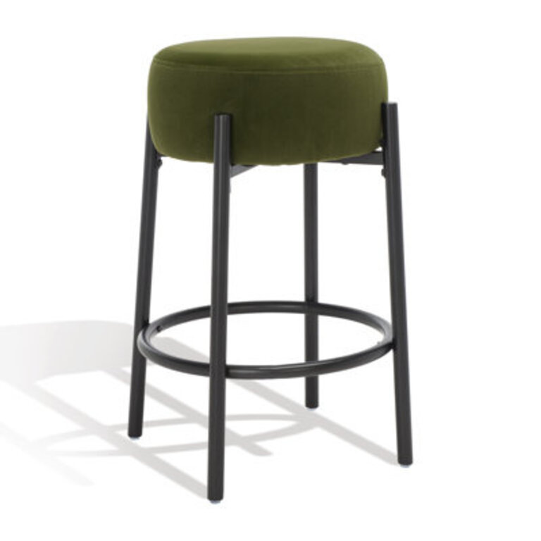 Colombe Upholstered Stool with Metal Frame