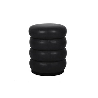 Berdi Genuine Leatherette Storage Ottoman