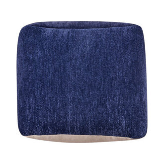 Ines Turkish Chenille Upholstered Ottoman Pouf
