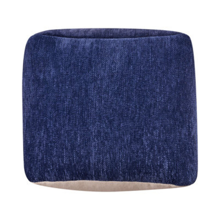 Ines Turkish Chenille Upholstered Ottoman Pouf