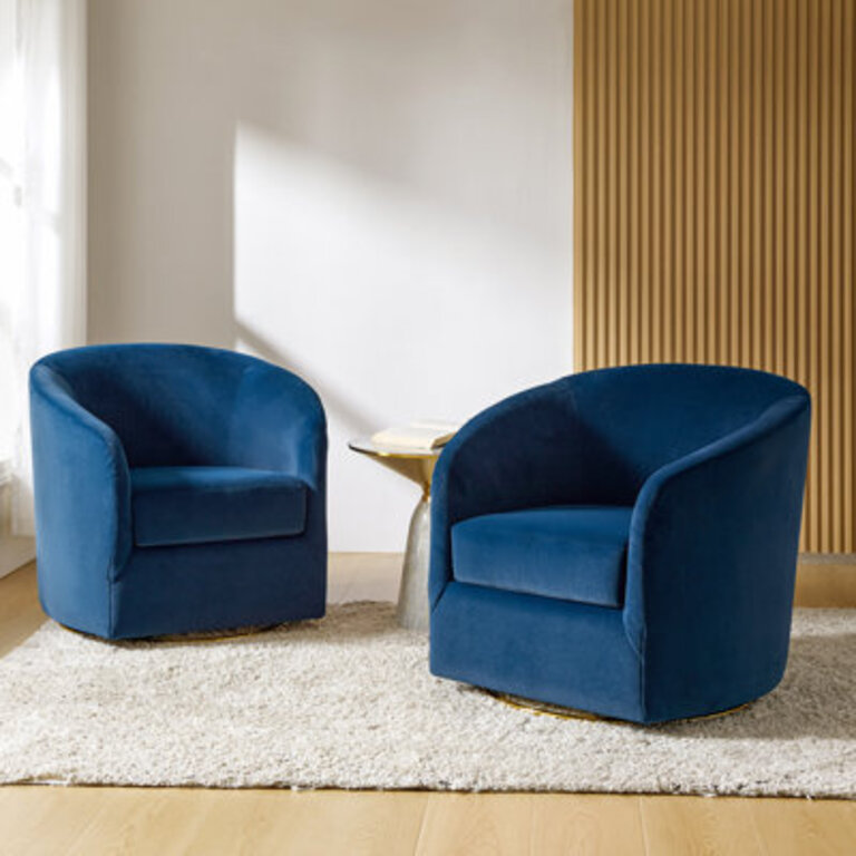 Holden Velvet Swivel Accent Chair