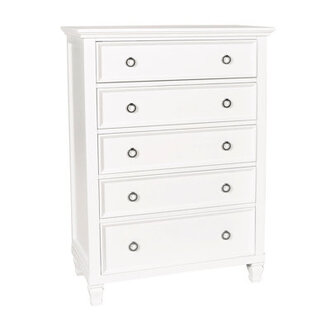 Felder 5-Drawer Solid Wood Chest