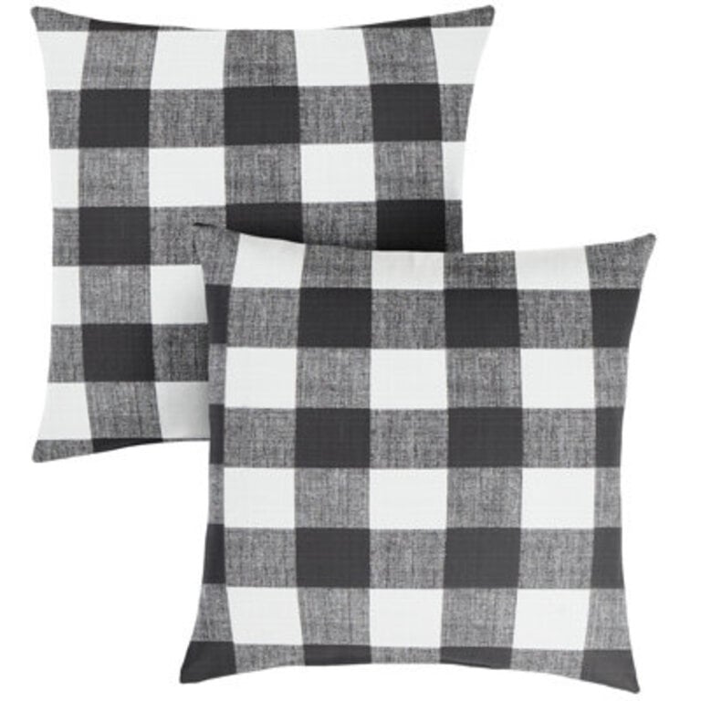 Banbridge Buffalo Outdoor Square Pillow Cover  Insert