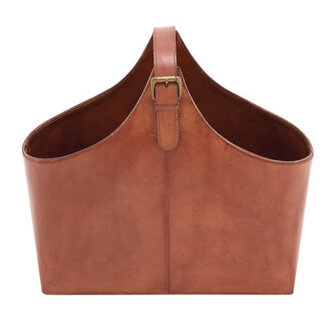 Alline Leather Free Standing Magazine Rack
