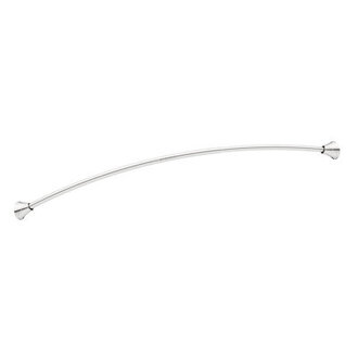 Moen 5-Foot Adjustable Tension Single Curved Shower Curtain Rod