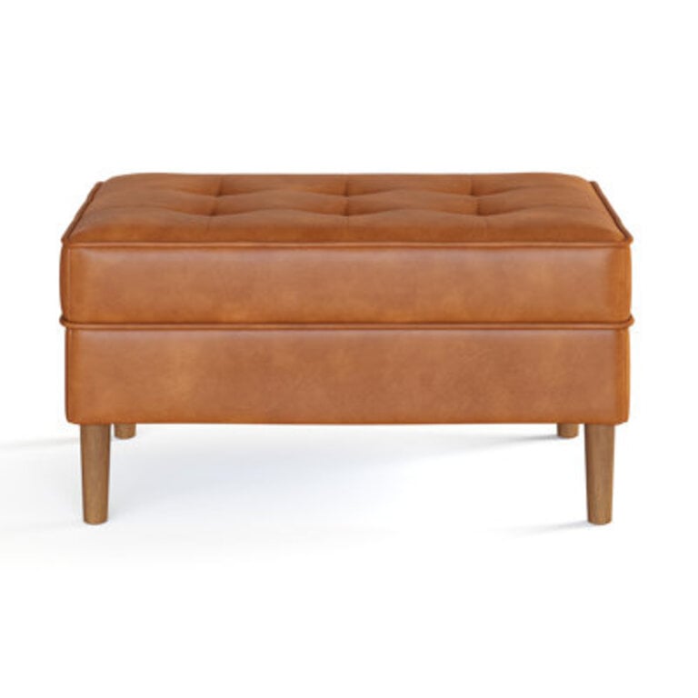 Victor Vegan Leather Ottoman