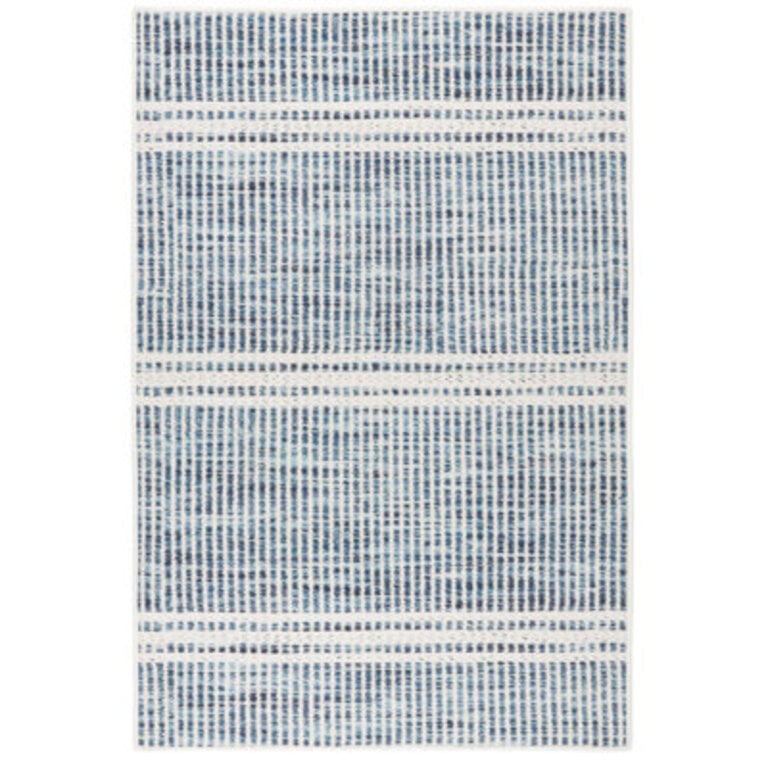 Malta Blue Machine Washable Rug