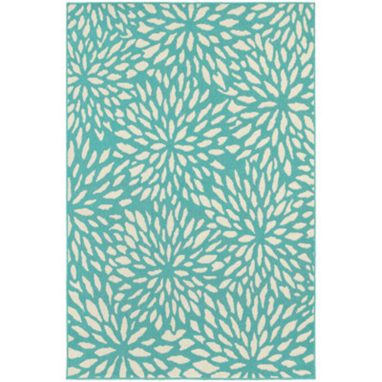 Deltana Floral Indoor  Outdoor Rug