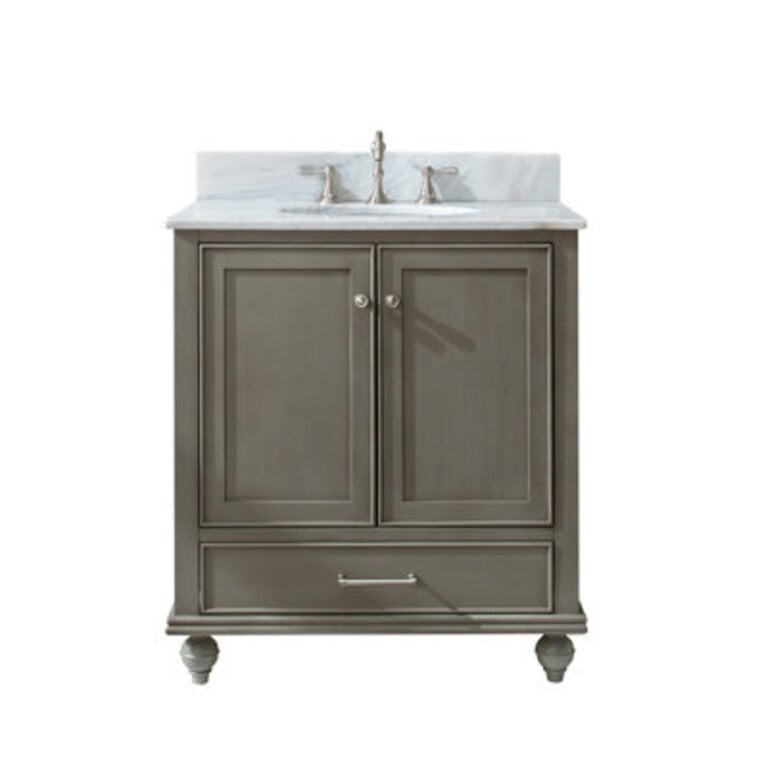Angelissa 30 Single Bathroom Vanity with Engineered Stone Top