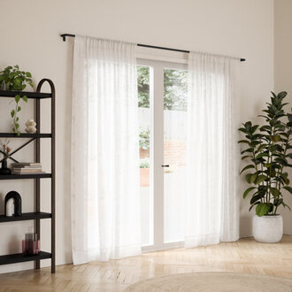 Ailanni Adjustable 34 Wrap Around Blackout Curtain Rod Set Steel