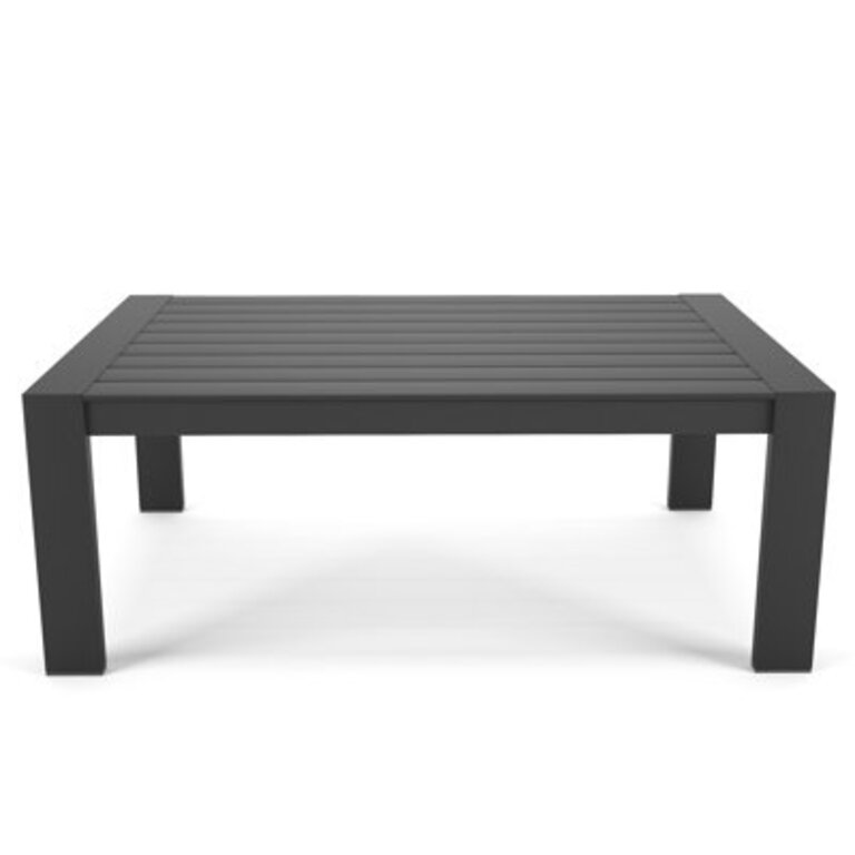 Dulcie Rectangular Metal Outdoor Coffee Table  43 in W 255 in D