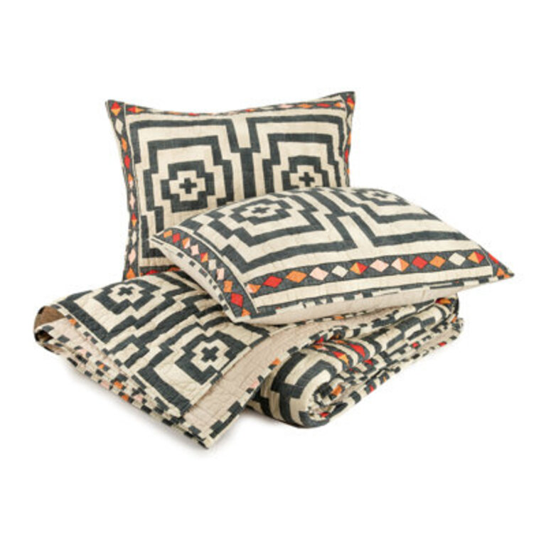 Hypnotic 100 Cotton Boho Lightweight Quilt Set