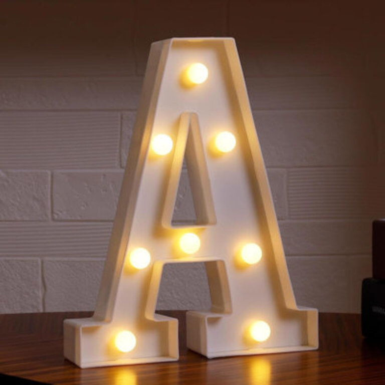 Led Light Up Letters Small Letters With Lights Battery Powered Letter Sign Lights For Party Table Wall Decor Letter A Warm White
