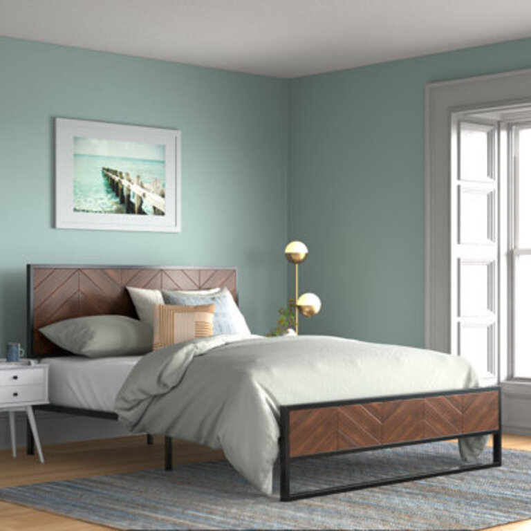 Proto Classical Metal Frame Platform Bed