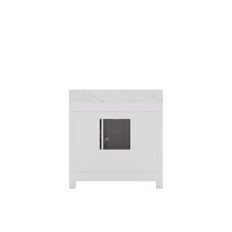Steve 36 Single Bathroom Vanity with Marble Top