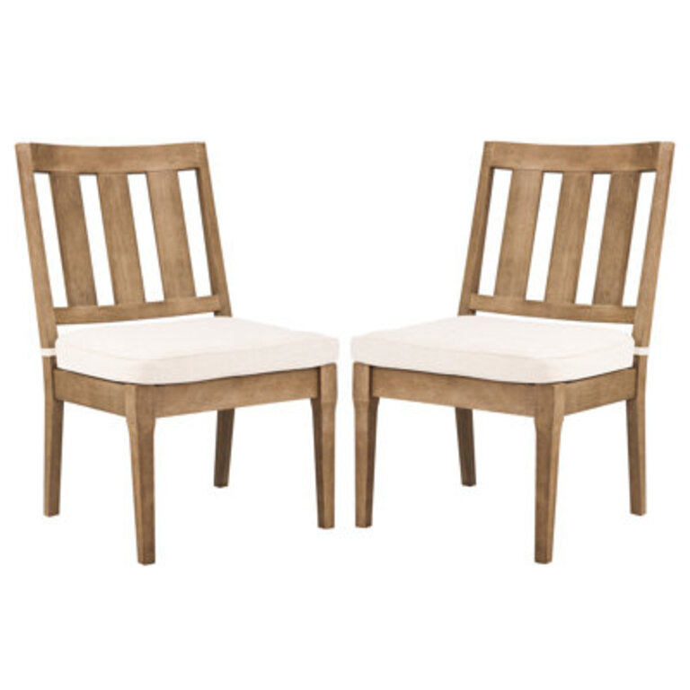 Samya 4 - Person Wood Patio Dining Set with Rectangular Table  Cushions Included