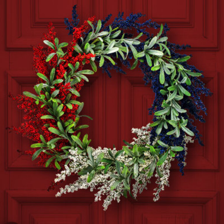 Faux Mixed Assortment Polyester 24 Wreath