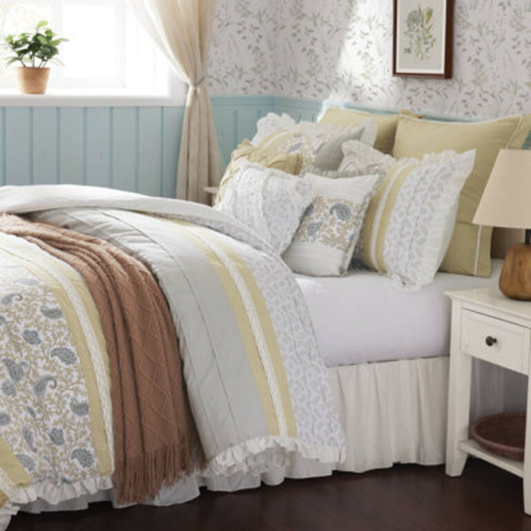 Dawn 9 Piece Cotton Percale Comforter Set