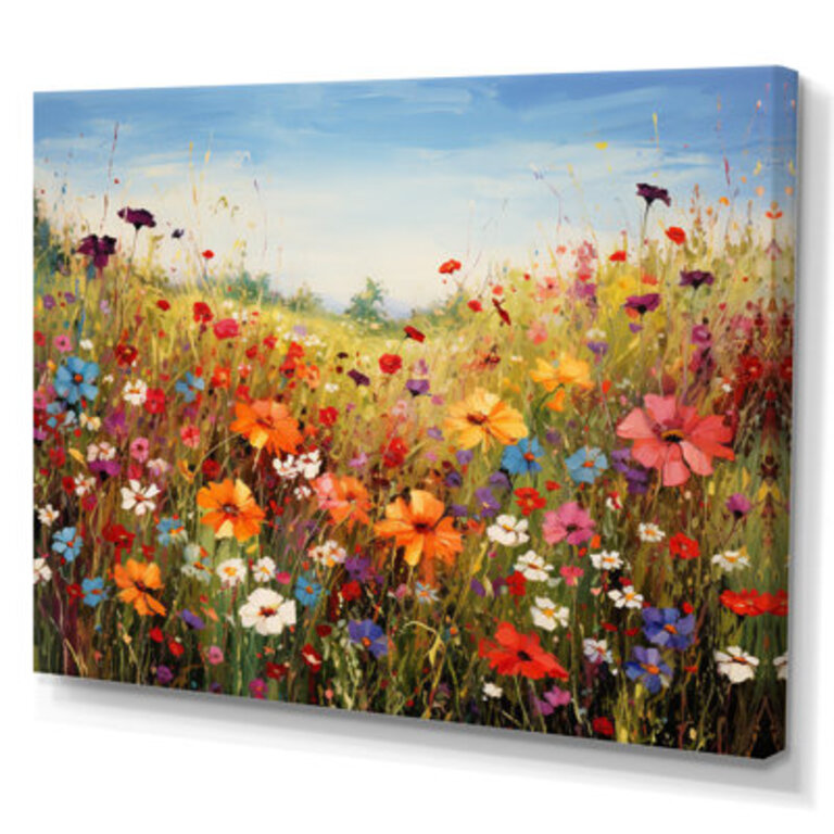 Colorful Wildflowers Meadow Blooms I - Wildflowers Wall Decor