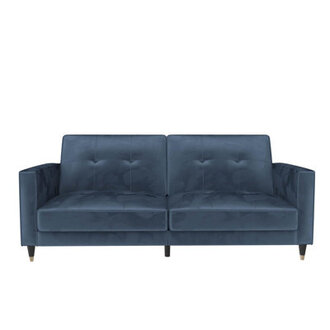 Novelle 81 Velvet Square Arm Convertible Sofa