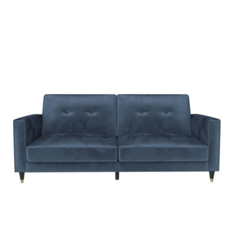 Novelle 81 Velvet Square Arm Convertible Sofa