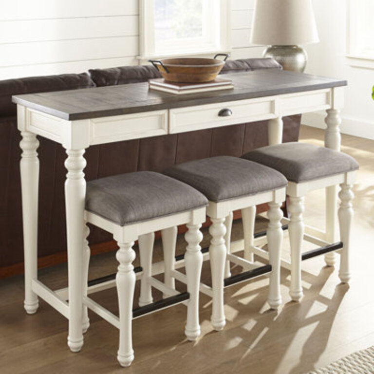 Heppman 3 - Person Solid Wood Solid Wood Top Four Leg Dining Set