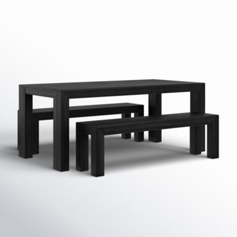 Linzy 6-Person Pine Solid Wood Modern Dining Set