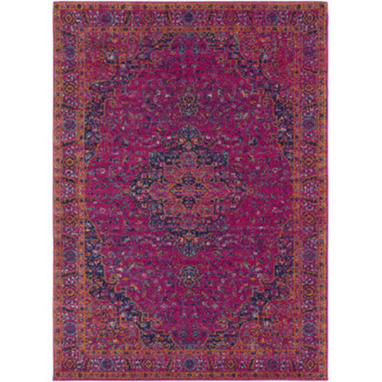Hillsby Machine Woven GarnetNavy Area Rug