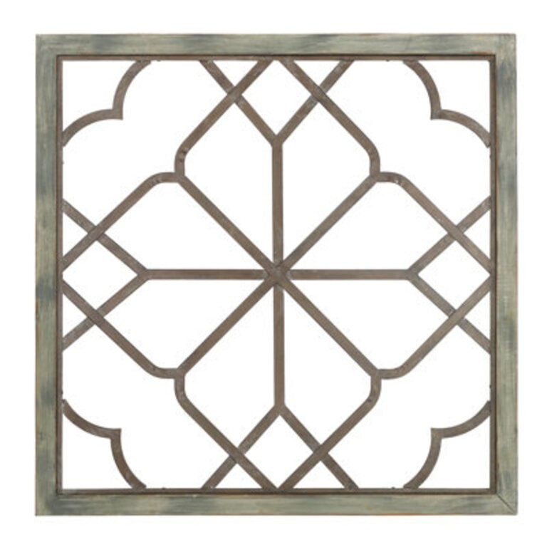 Belden Square Wood Frame Abstract Farmhouse Wall Decor