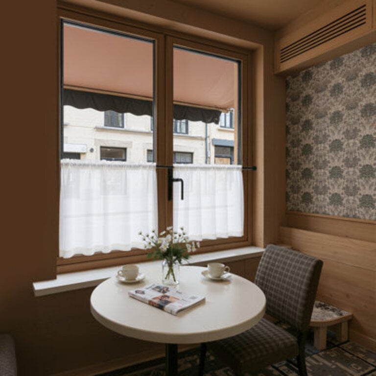Klyde Linen Blend 26 W Cafe Curtain Kitchen Curtain