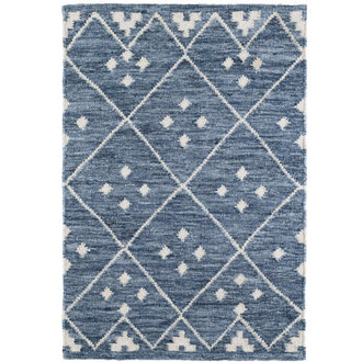 Kota Indigo Handwoven Wool Rug