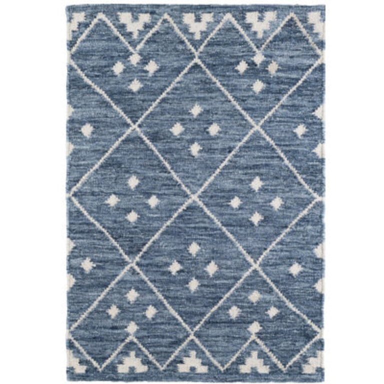 Kota Indigo Handwoven Wool Rug