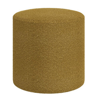 Epaulette Round Striped Standard Ottoman
