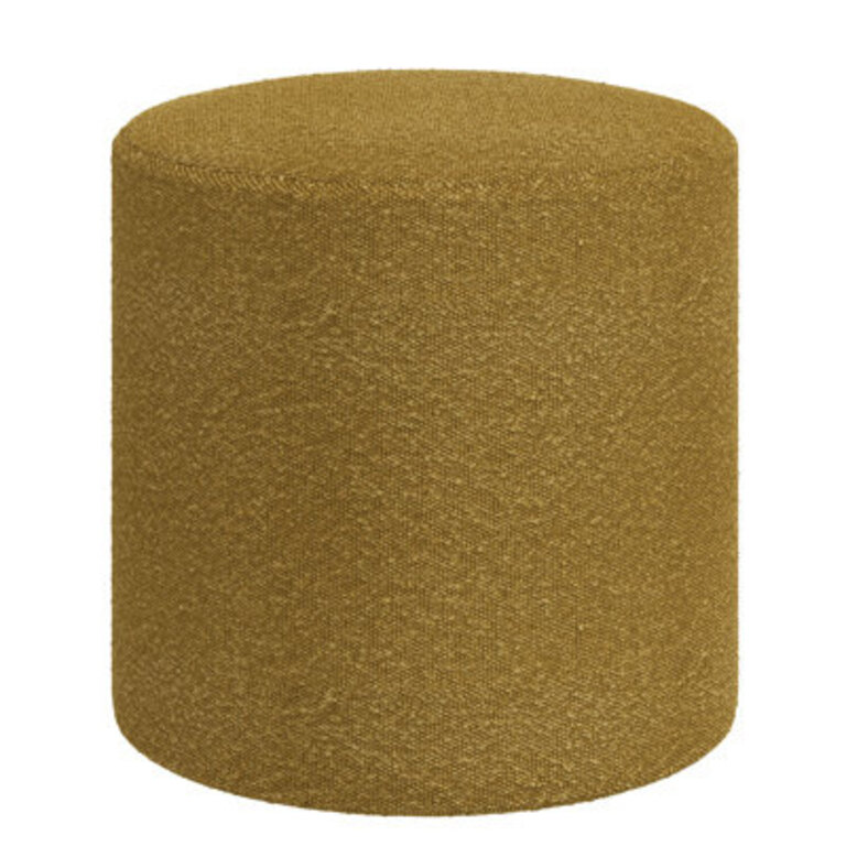 Epaulette Round Striped Standard Ottoman
