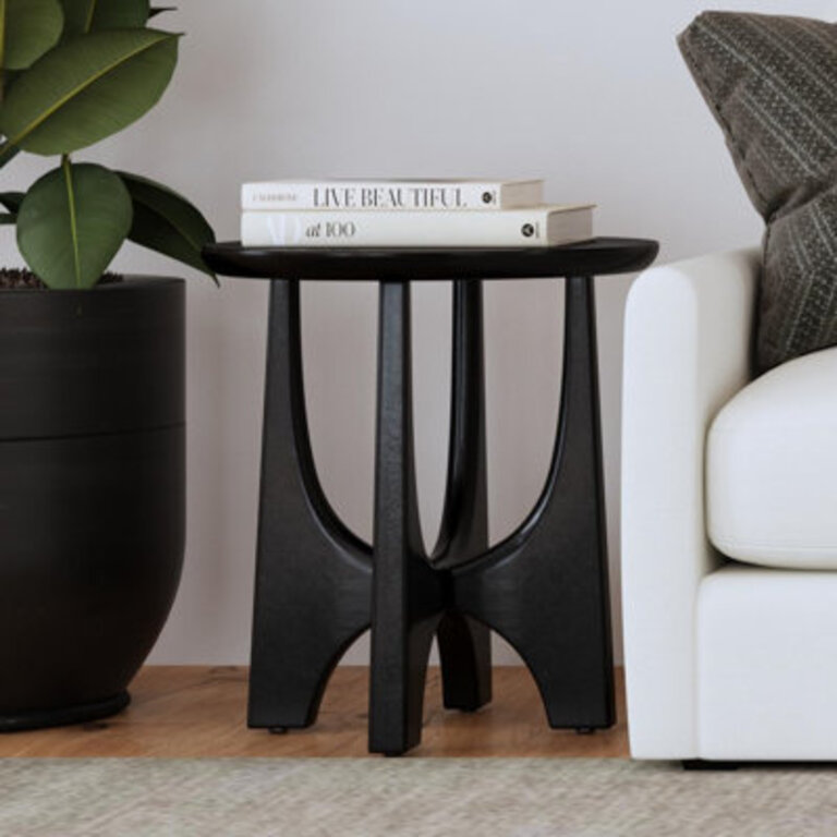 Dunnigan Solid Wood Top End Table